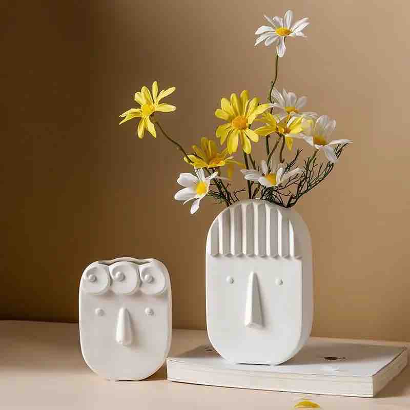 Whimsy Faces Vases