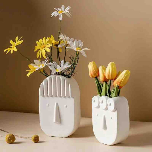 Whimsy Faces Vases