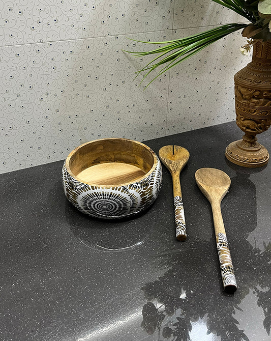 Mandala Feast Salad Bowl Set