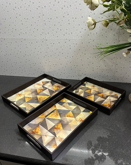Noir Prism Tray Set