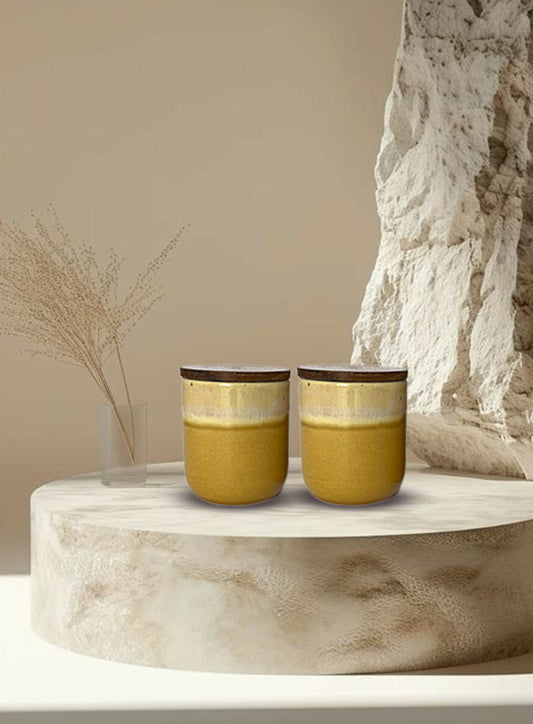 Sunbeam Ceramic Jar (Set of 2)